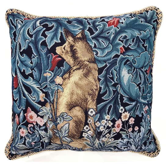 Pude i gobelin med William Morris: Fox