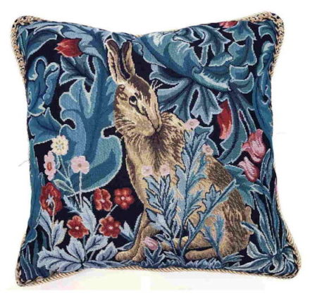 Pude i gobelin med William Morris: Hare