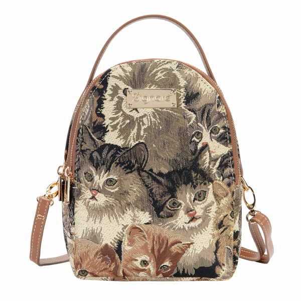 Mini-rygsæk med katte