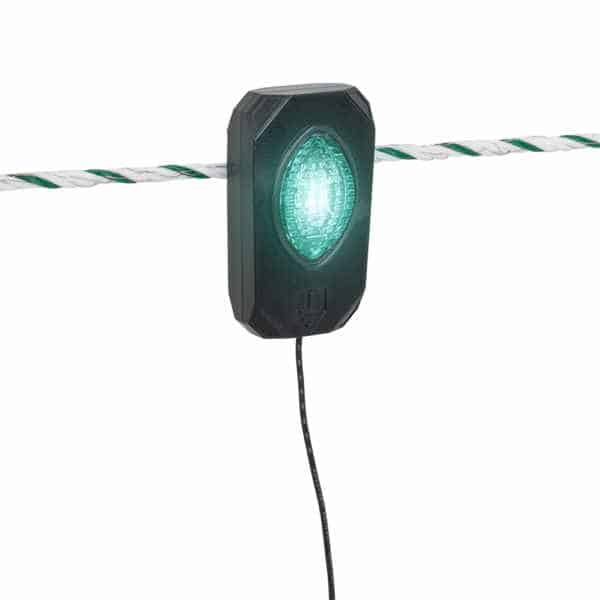 Signallampe til kontrol af spænding i elhegn Pulse Flash" signallys - LED hegnsstyring gør optisk overvågning af hegnssystemet nemmere.