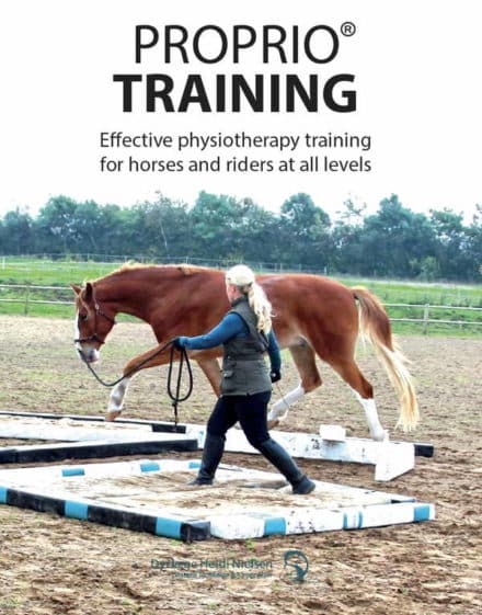 ProPrio Training is your handbook for effective physiotherapy training for horses and riders at all levels. Written by veterinarian Heidi Nielsen.