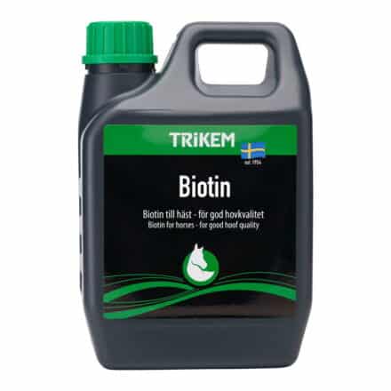 Flydende Biotin er et velkendt fodertilskud til hestes hovvækst.