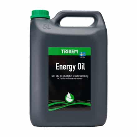 Energy Oil med hørfrøolie kan bruges som energitilskud til heste fx efter træning.